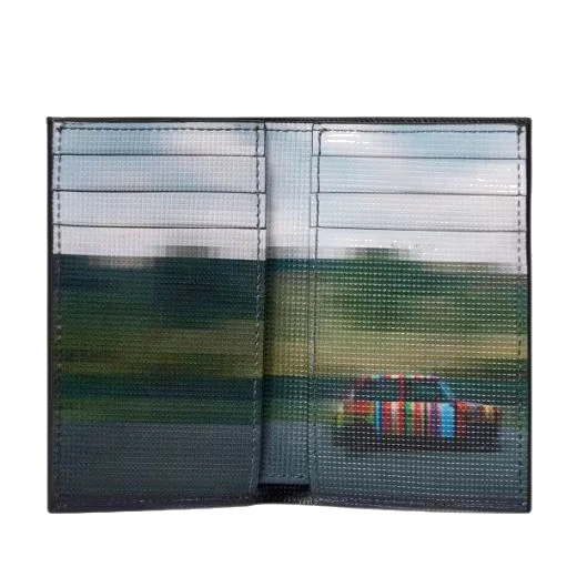 Paul Smith 'Pixelated Mini' Print Leather Card Wallet - Image 2