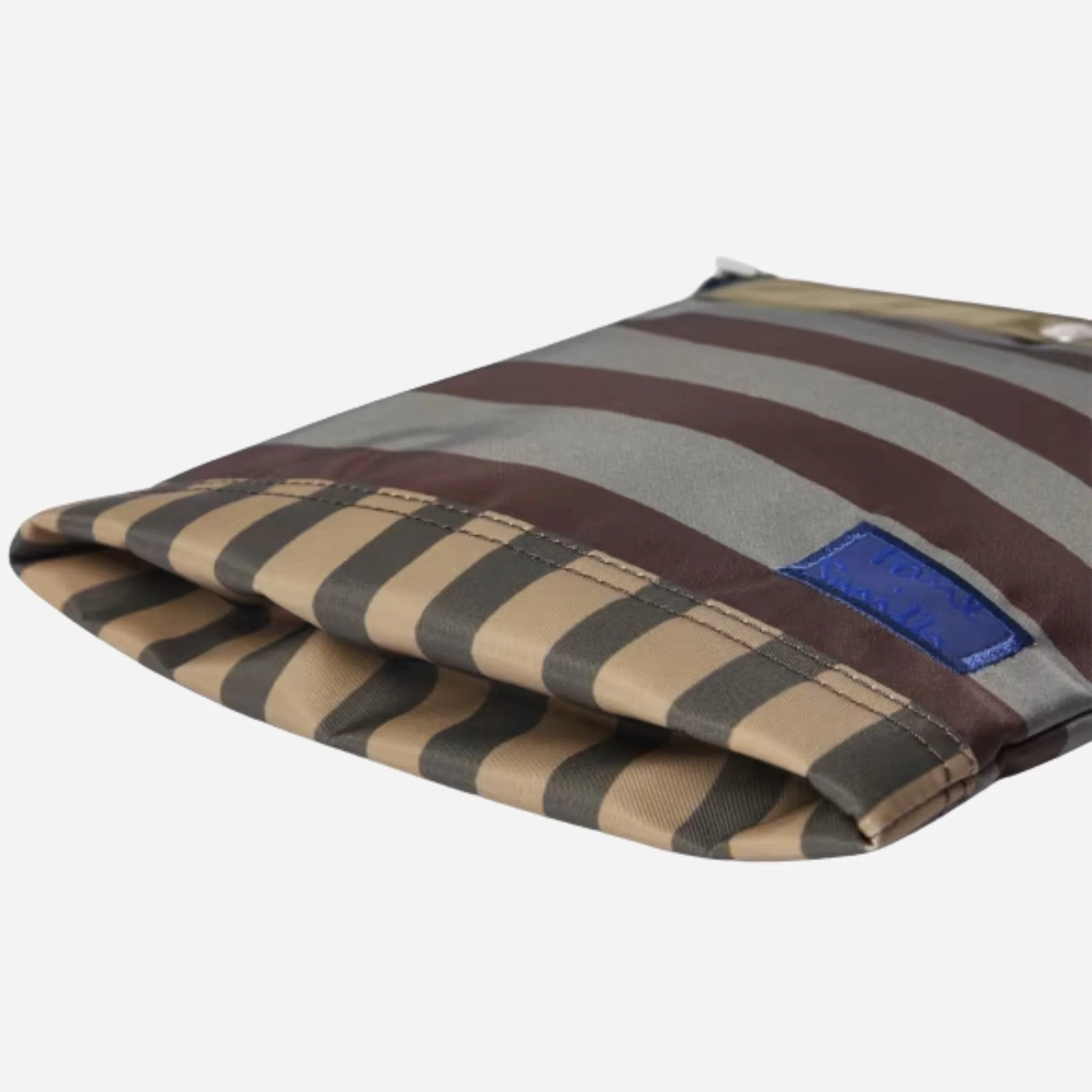 Paul Smith Recycled Nylon Multistripe Musette Bag with Signature Logo Patch - Image 3