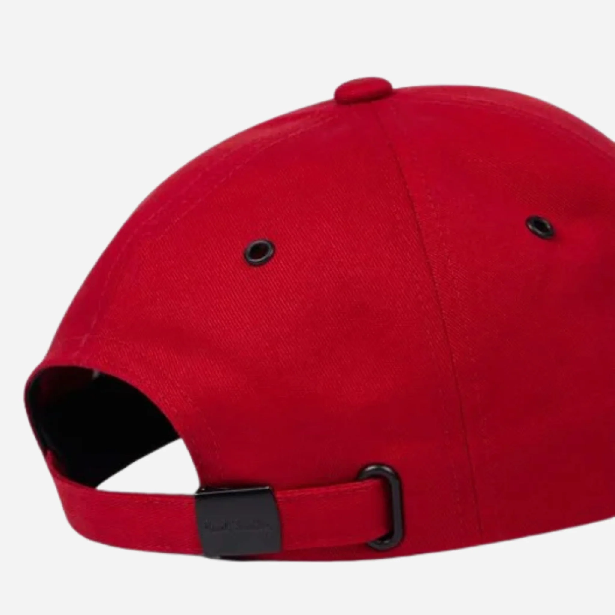 Paul Smith Red Seasonal Cotton Cap with Signature Stripe Zebra Logo - Image 3