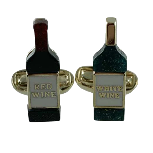 Paul Smith Red & White Wine Bottle Cufflinks