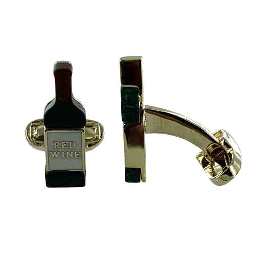 Paul Smith Red & White Wine Bottle Cufflinks - Image 3