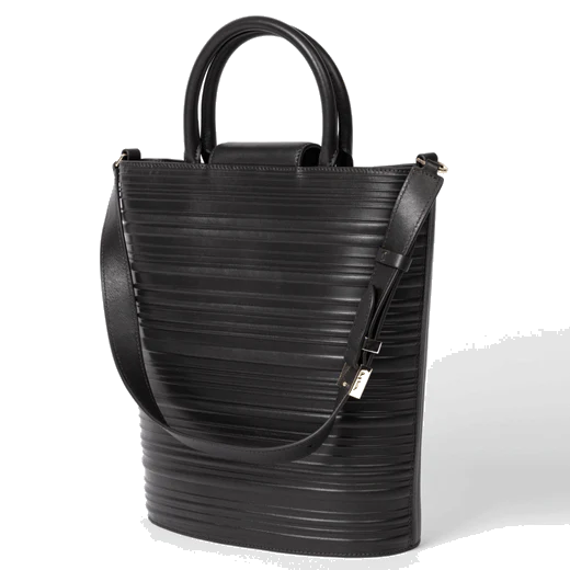 Paul Smith Shadow Stripe Brown Leather Bucket Bag - Image 2