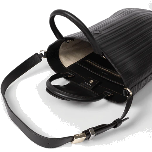 Paul Smith Shadow Stripe Brown Leather Bucket Bag - Image 6