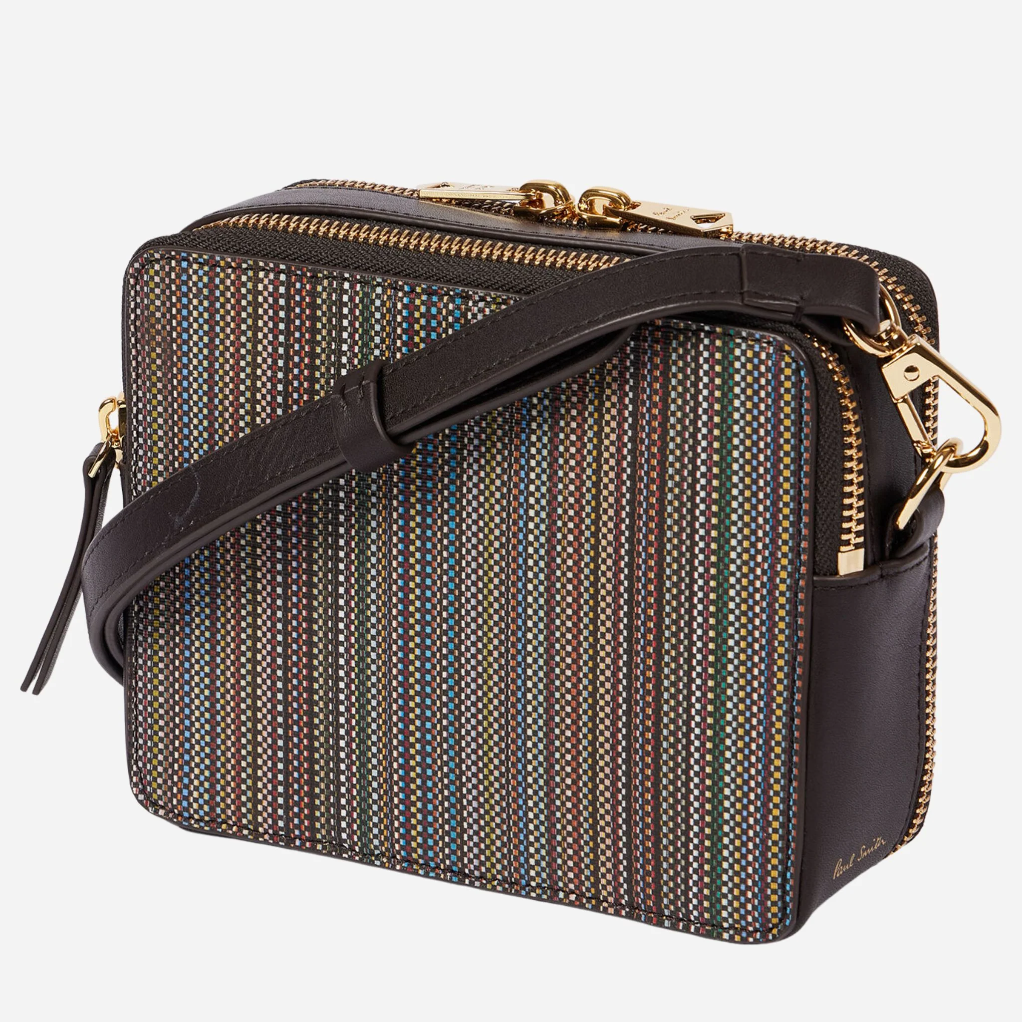Paul Smith Signature Stripe Coated Canvas Camera Bag