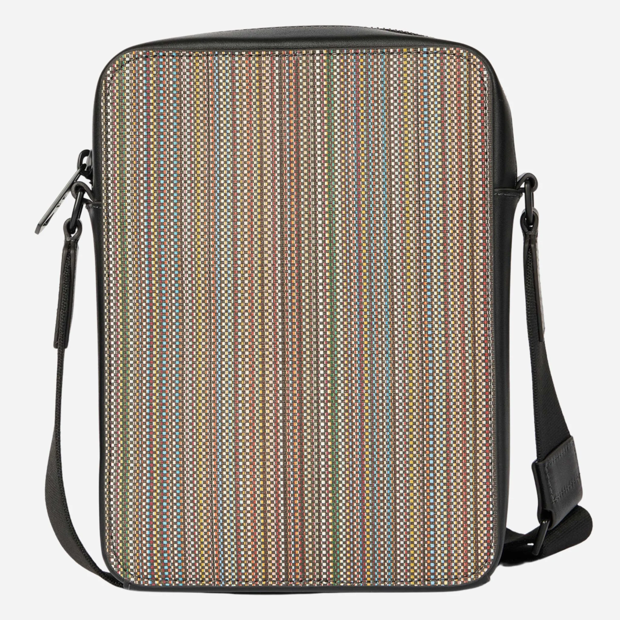 Paul Smith Signature Stripe Coated Canvas Flight Bag - Image 2