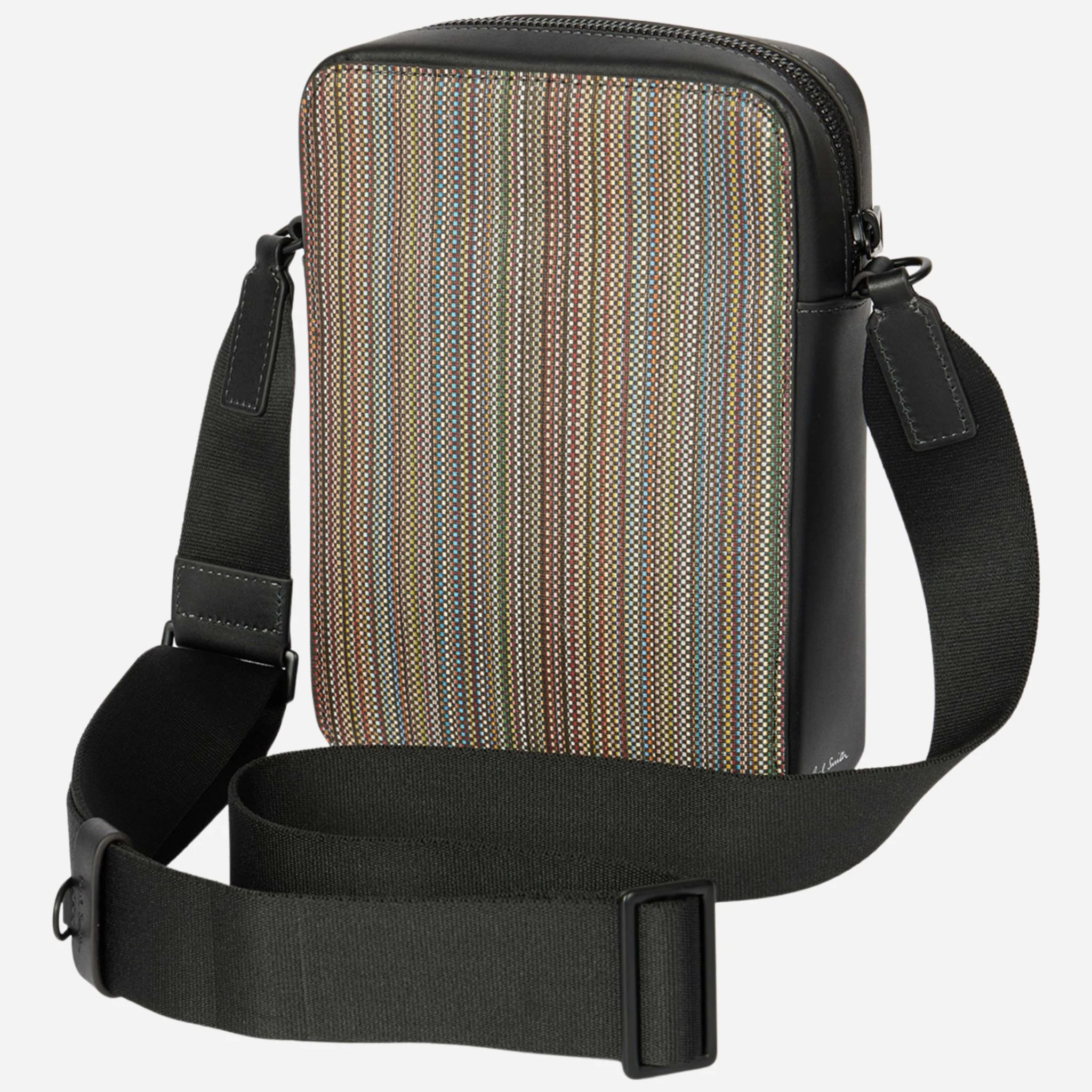 Paul Smith Signature Stripe Coated Canvas Flight Bag - Image 3