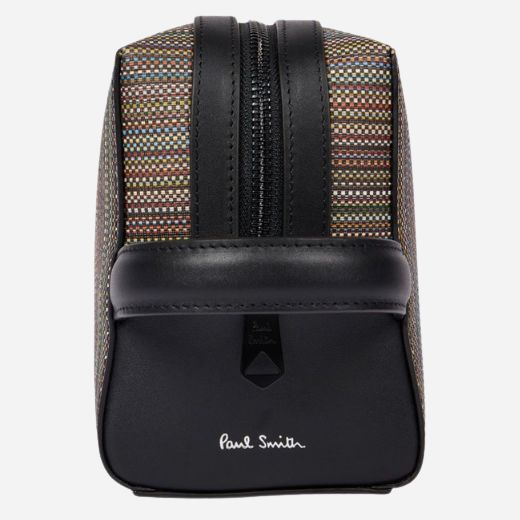 Paul Smith Signature Stripe Coated Canvas Travel Wash Bag - Image 4