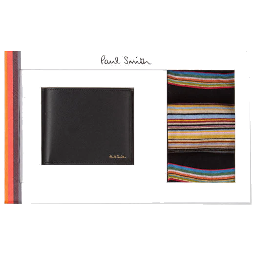 Paul Smith Signature Stripe Wallet & Socks Gift Set - Image 5