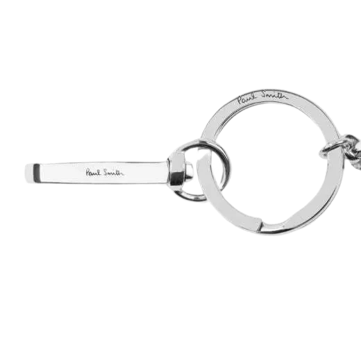 Paul Smith Silver Artist Stripe Mini Keyring - Image 3