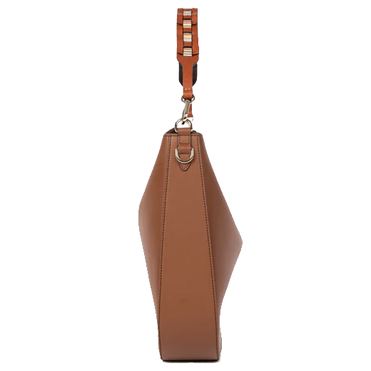 Paul Smith Tan Leather Hobo Bag with Woven Strap - Image 3