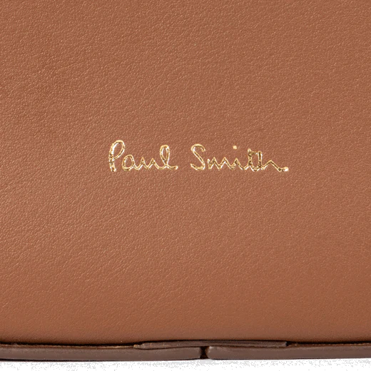 Paul Smith Tan Leather Hobo Bag with Woven Strap - Image 6