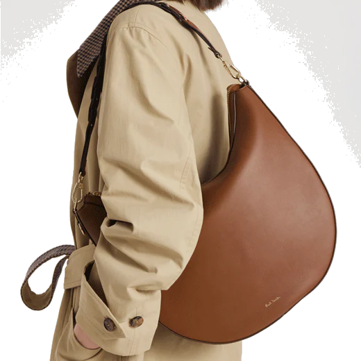 Paul Smith Tan Leather Hobo Bag with Woven Strap - Image 8