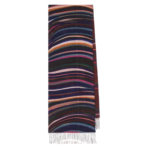 Paul Smith Women's Cashmere Blend 'Midnight Swirl' Check Scarf