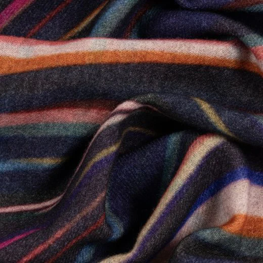 Paul Smith Women's Cashmere Blend 'Midnight Swirl' Check Scarf - Image 3