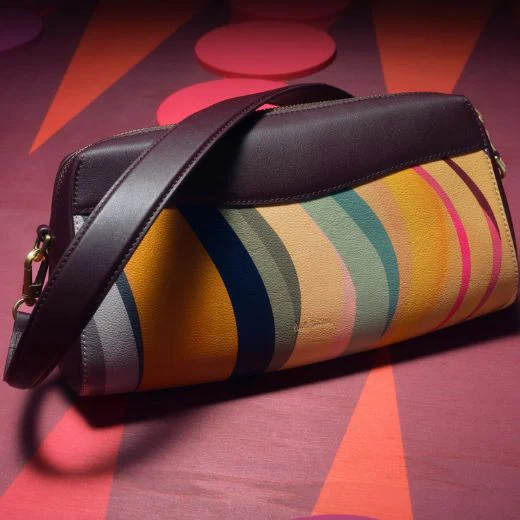 Paul Smith Women's 'Dusky Swirl' Print Leather Shoulder Bag - Image 8