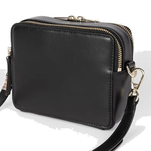 Paul Smith Women's 'Signature Stripe' Black Leather Camera Bag - Image 2