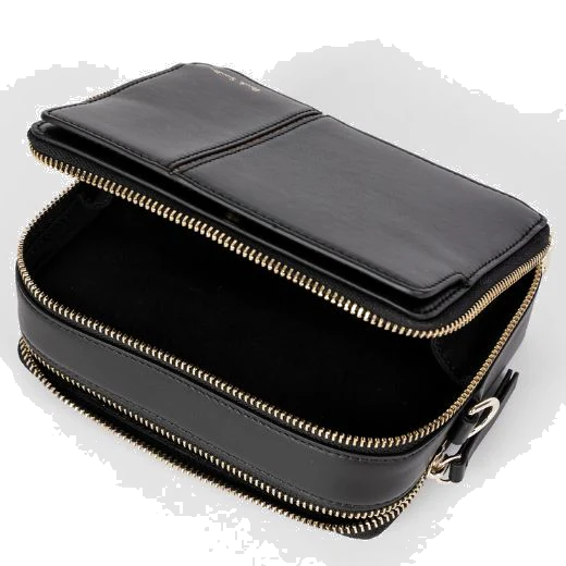 Paul Smith Women's 'Signature Stripe' Black Leather Camera Bag - Image 5