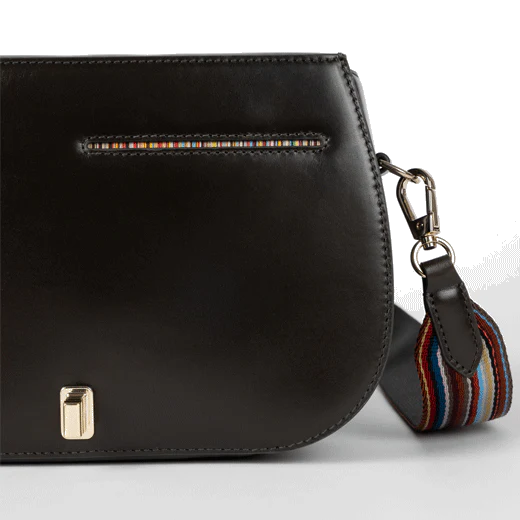Paul Smith Women's 'Signature Stripe' Dark Green Leather Satchel Bag - Image 2