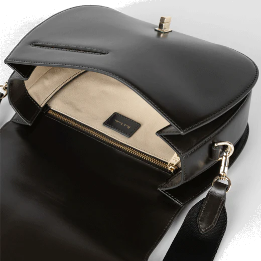 Paul Smith Women's 'Signature Stripe' Dark Green Leather Satchel Bag - Image 5