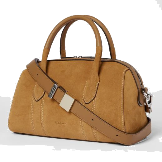 Paul Smith Women's Small Boston Bag in Tan Suede - Image 2