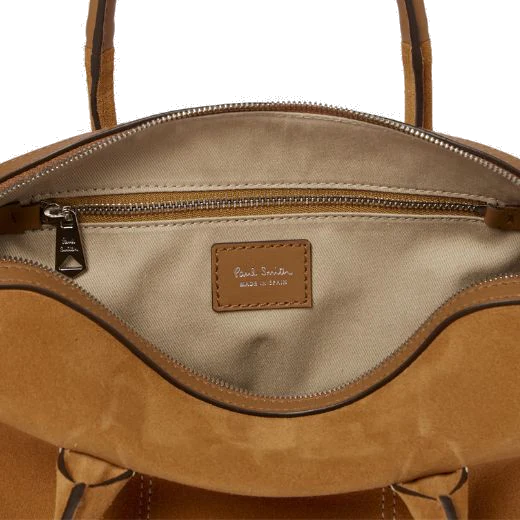 Paul Smith Women's Small Boston Bag in Tan Suede - Image 6