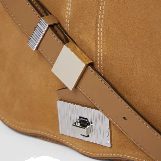 Paul Smith Women's Tan Suede Cross Body Satchel Bag - Image 4