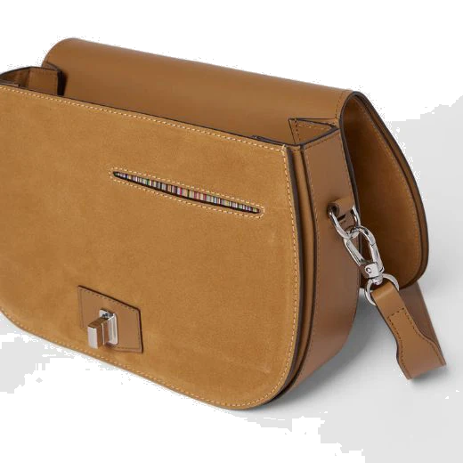 Paul Smith Women's Tan Suede Cross Body Satchel Bag - Image 5
