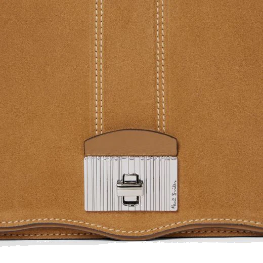 Paul Smith Women's Tan Suede Cross Body Satchel Bag - Image 6