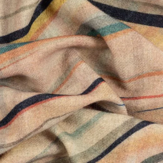 Paul Smith Women's Wool & Cashmere Blend Check Swirl Scarf - Image 3