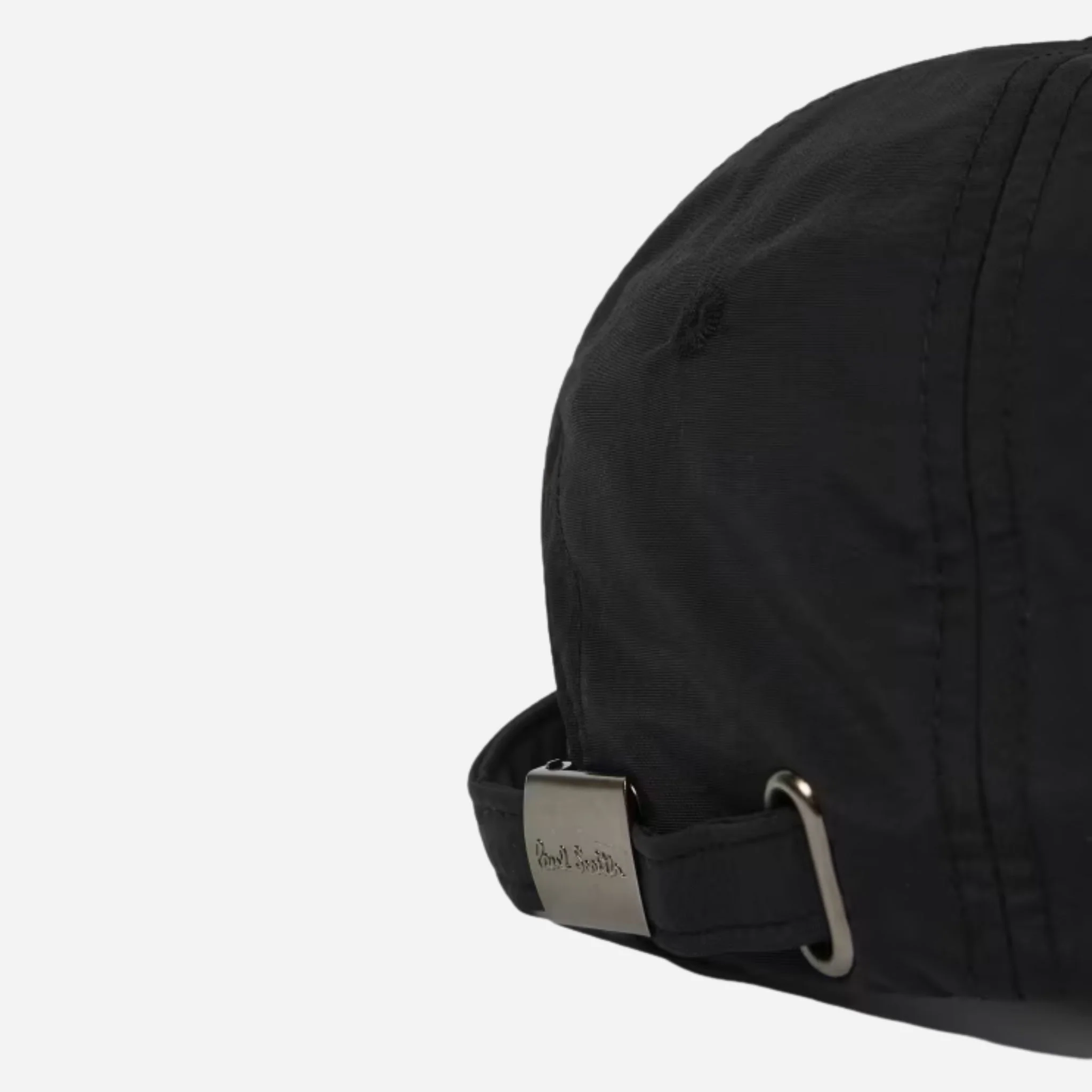 Paul Smith Women's Black Nylon 'Floral Street' Cap with Embroidered Shop Address - Image 3