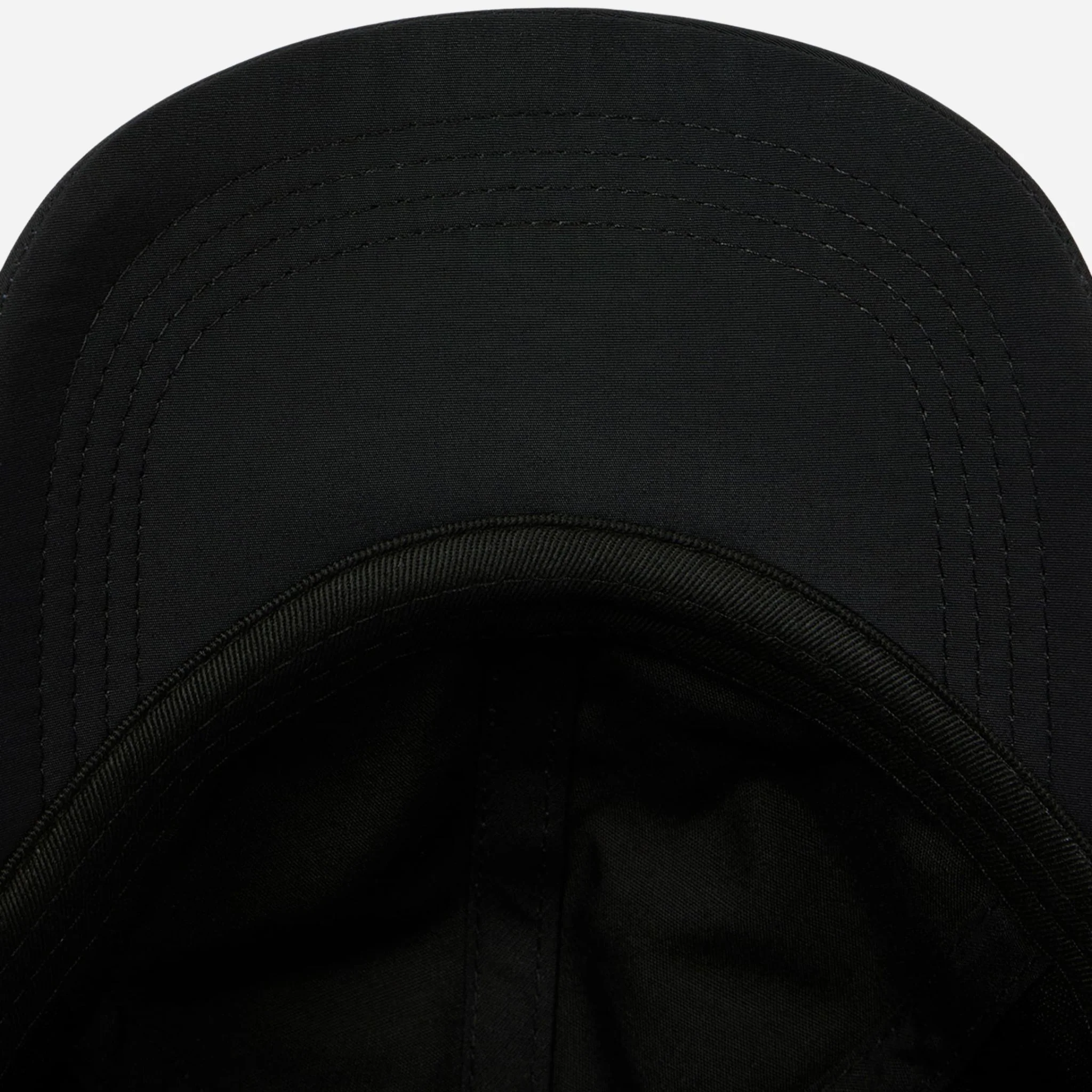 Paul Smith Women's Black Nylon 'Floral Street' Cap with Embroidered Shop Address - Image 4