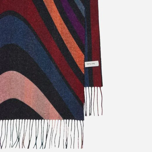 Paul Smith Women's Midnight Swirl Black Lightweight Wool Scarf - Image 2