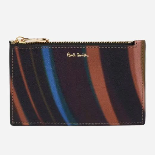 Paul Smith Women's 'Midnight Swirl' Leather 4CC Small Purse with Zip
