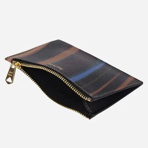 Paul Smith Women's 'Midnight Swirl' Leather 4CC Small Purse with Zip - Image 4