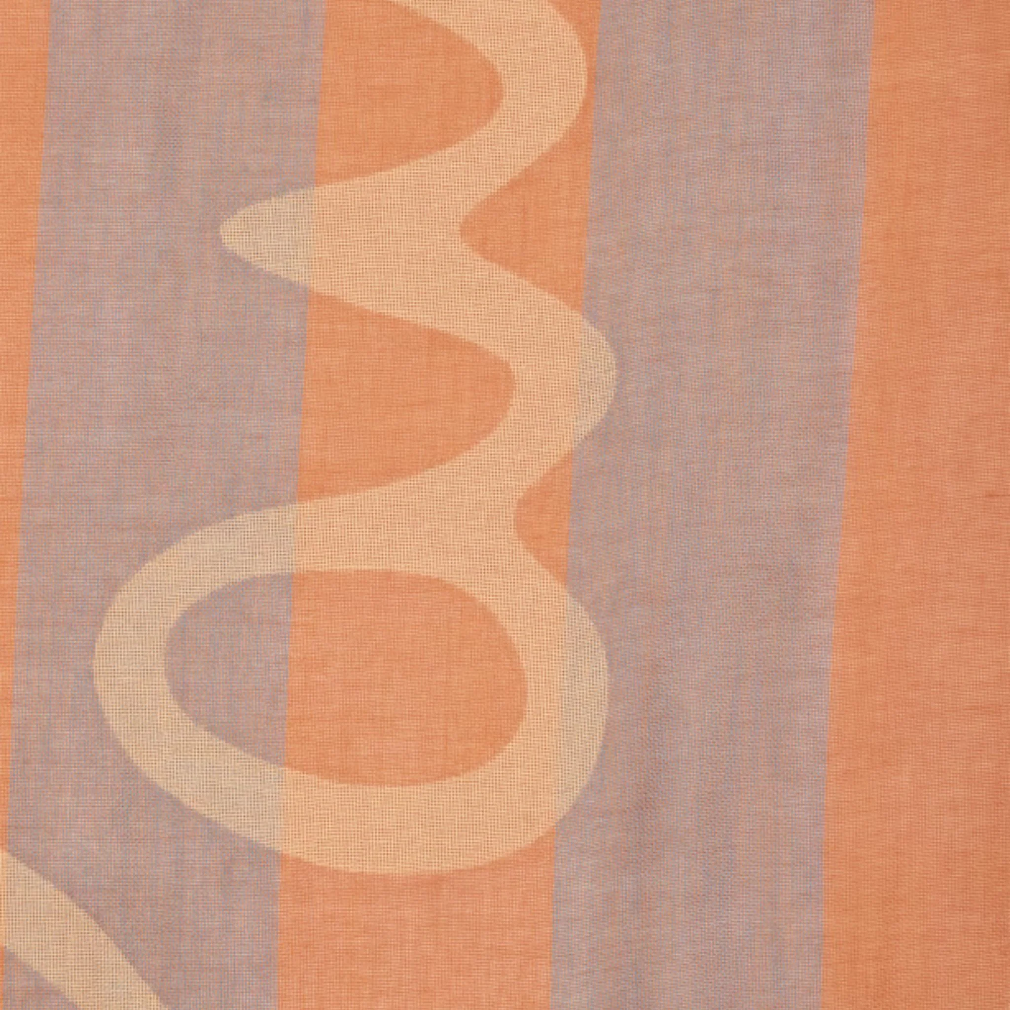 Paul Smith Women's Orange Stripe Cotton Scarf with Large Logo - Image 3