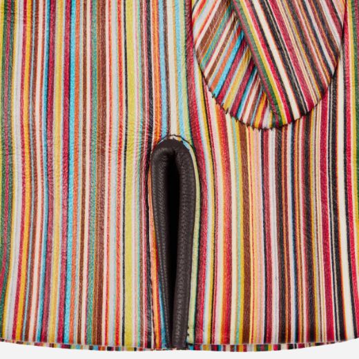 Paul Smith Women's Signature Stripe Leather Gloves - Image 3