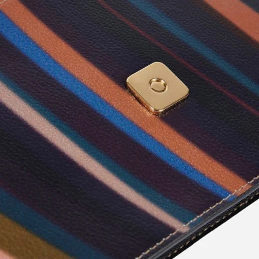 Paul Smith Women's Swirl Print Leather Evening Bag with Chain Strap - Image 7