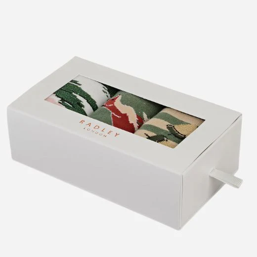 Radley 3-Pack Fox Sock Set with Seasonal and Patterned Designs - Image 2