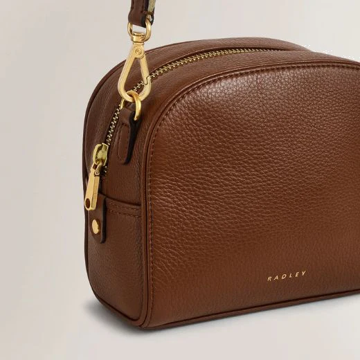 Radley Arden Crescent Saddle Brown Cross Body Bag - Image 4