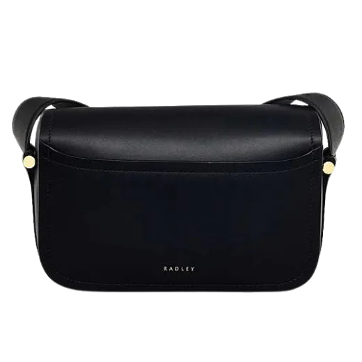 Radley Bathurst Mews Black Medium Flapover Cross Body Bag - Image 2