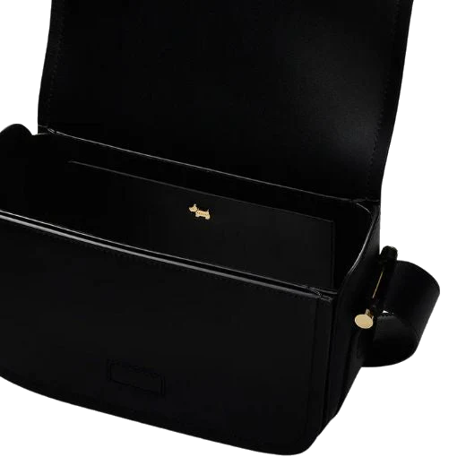 Radley Bathurst Mews Black Medium Flapover Cross Body Bag - Image 4