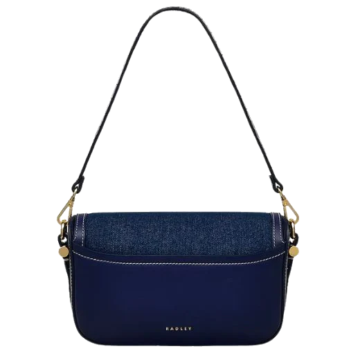 Radley Bathurst Mews Indigo Evenfall Blue Small Flapover Cross Body Bag - Image 2