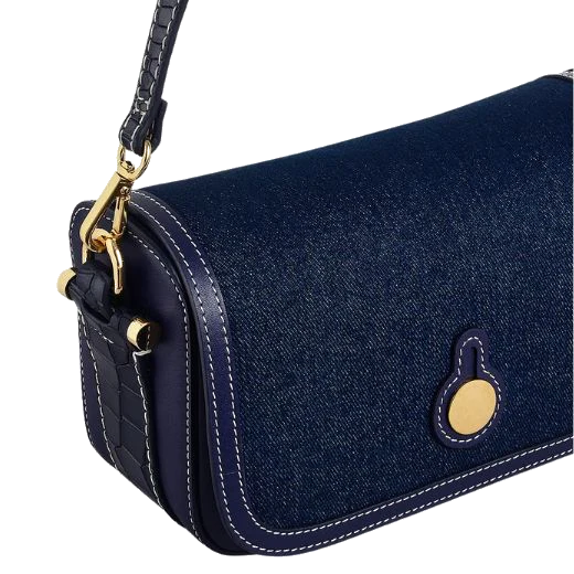 Radley Bathurst Mews Indigo Evenfall Blue Small Flapover Cross Body Bag - Image 4