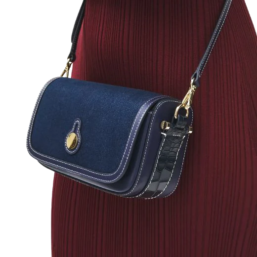 Radley Bathurst Mews Indigo Evenfall Blue Small Flapover Cross Body Bag - Image 5