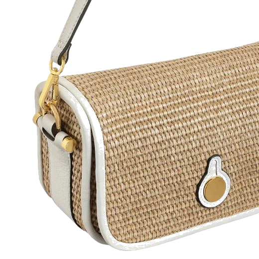Radley Bathurst Mews Natural Raffia Small Flapover Cross Body Bag - Image 4