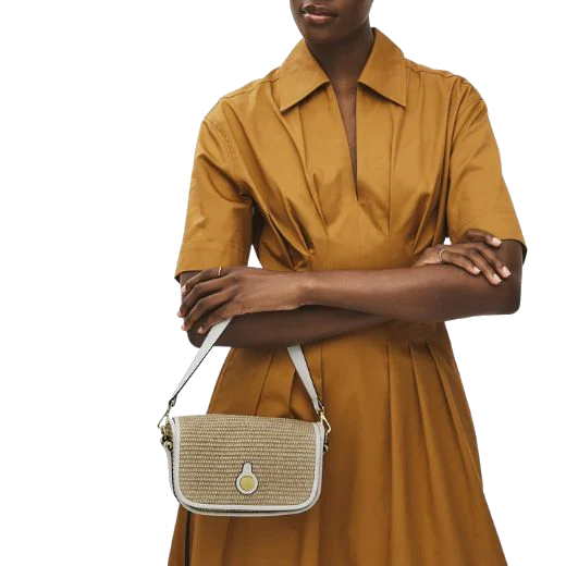 Radley Bathurst Mews Natural Raffia Small Flapover Cross Body Bag - Image 5
