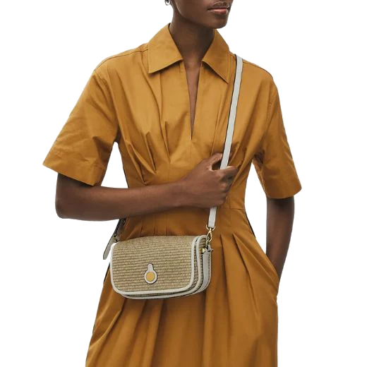 Radley Bathurst Mews Natural Raffia Small Flapover Cross Body Bag - Image 6