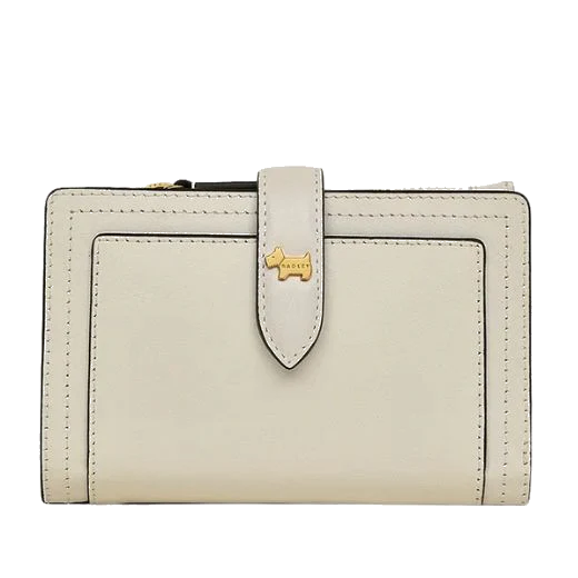 Radley Chalk Leather Willis Street Medium Bifold Purse