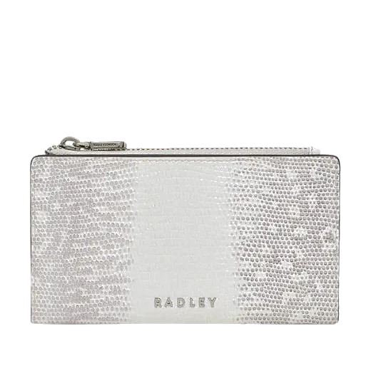 Radley Coin Street Bright White Faux Lizard Medium Ziptop Purse