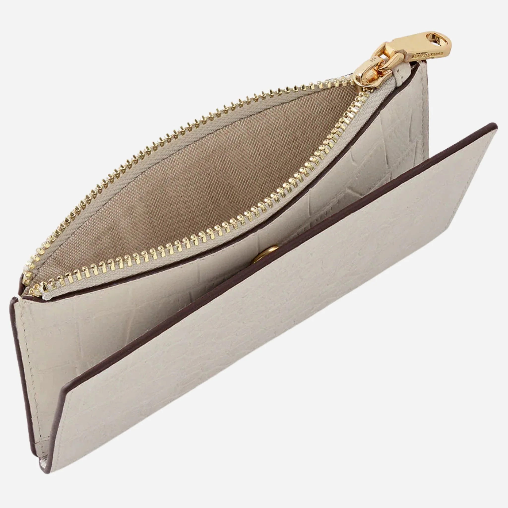 Radley Coin Street Snow Faux Croc Leather Medium Bifold Zip Top Purse - Image 4